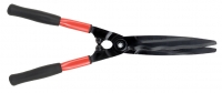 Hedge shears, wavy edged blades - cushioned - robust oval steel handles