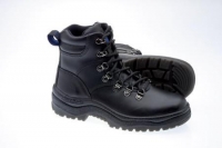Black Verona uniform fine finish leather hiker boot