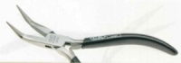 Snipe Nose Pliers-Bent,Serrated, 180Mm