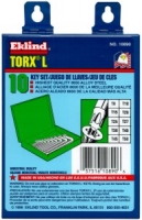 Torx Key Set-Metal Box,Short,10Pc,T8-T50