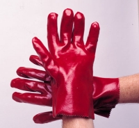 Glove Pvc Red 45Cm